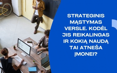 Nemokami mokymai „Strateginis mąstymas versle. Kodėl jis reikalingas ir kokią naudą tai atneša įmonei?“